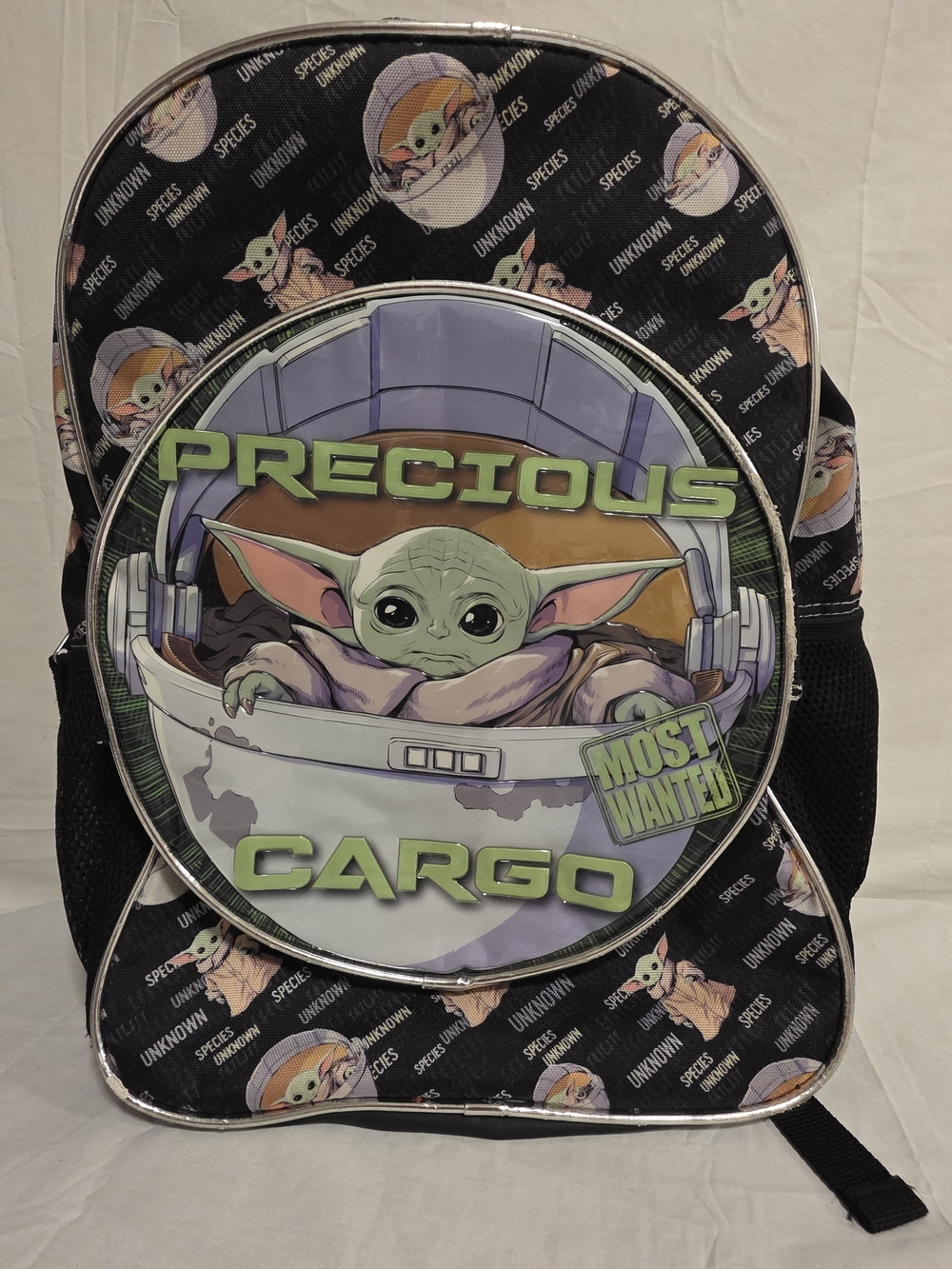 Star Wars Precious The Child Precious Cargo Kids' Black Backpack NEW